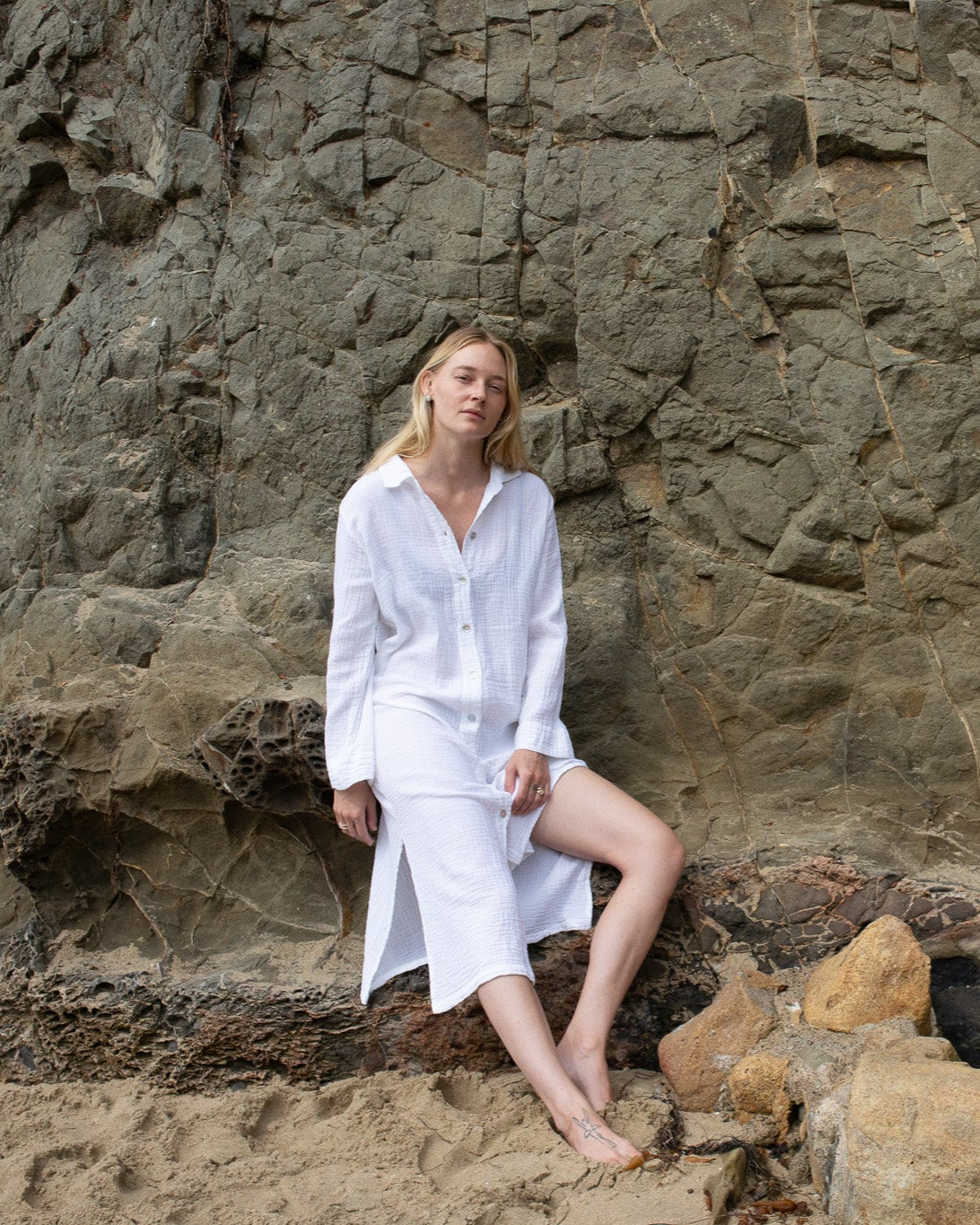 Shell Shirt Dress