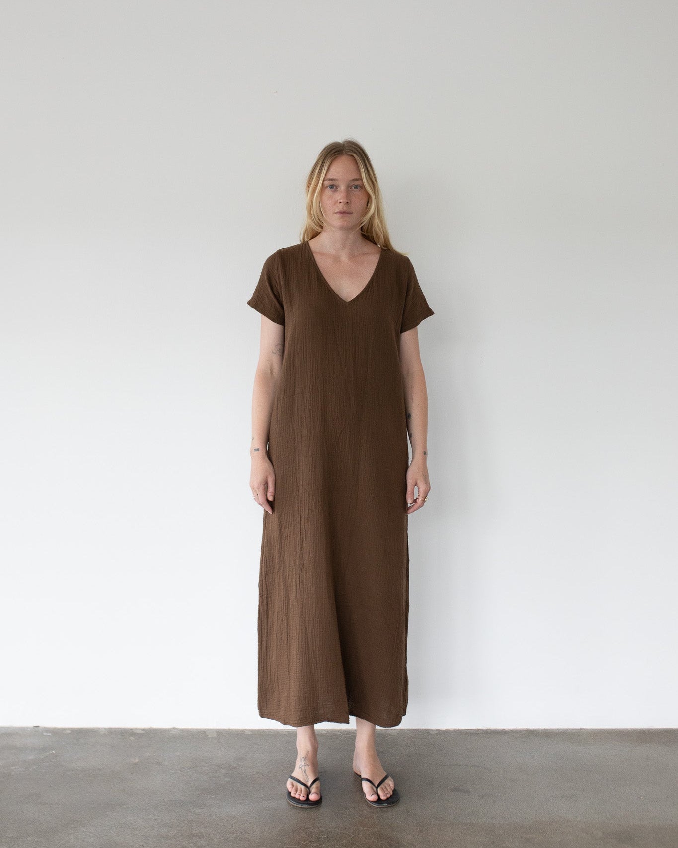 Long Gwyn Dress - Handmade 100% Cotton Long Gwyn Dress - Handmade 100% Cotton
