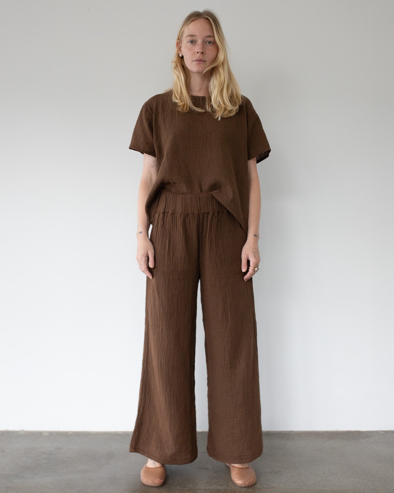 Crinkle Cotton Pant
