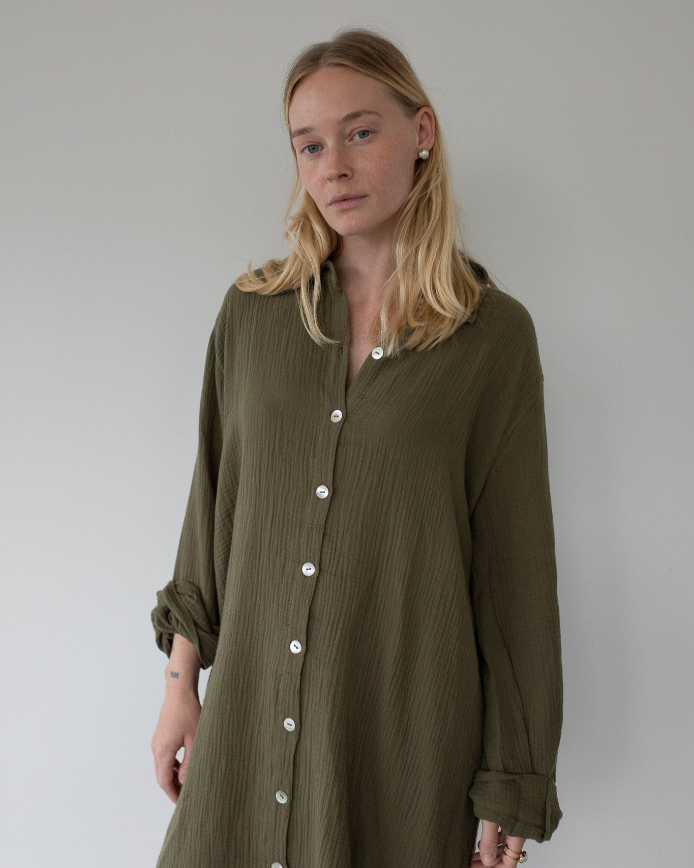 Short Shell Shirt Dress