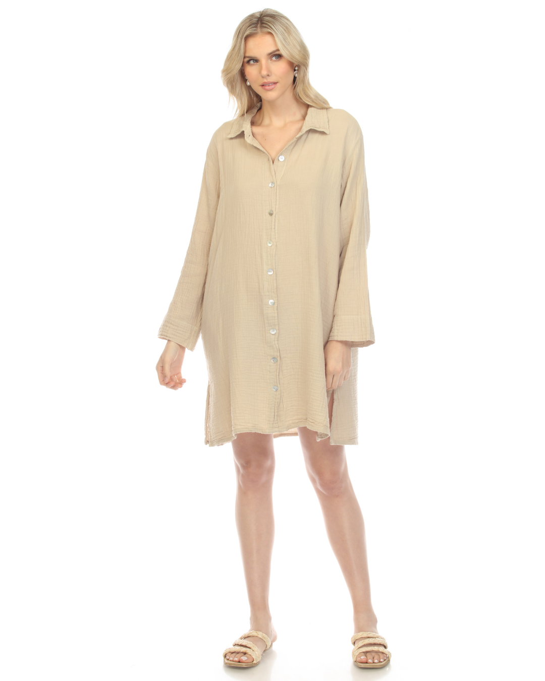 Short Shell Shirt Dress