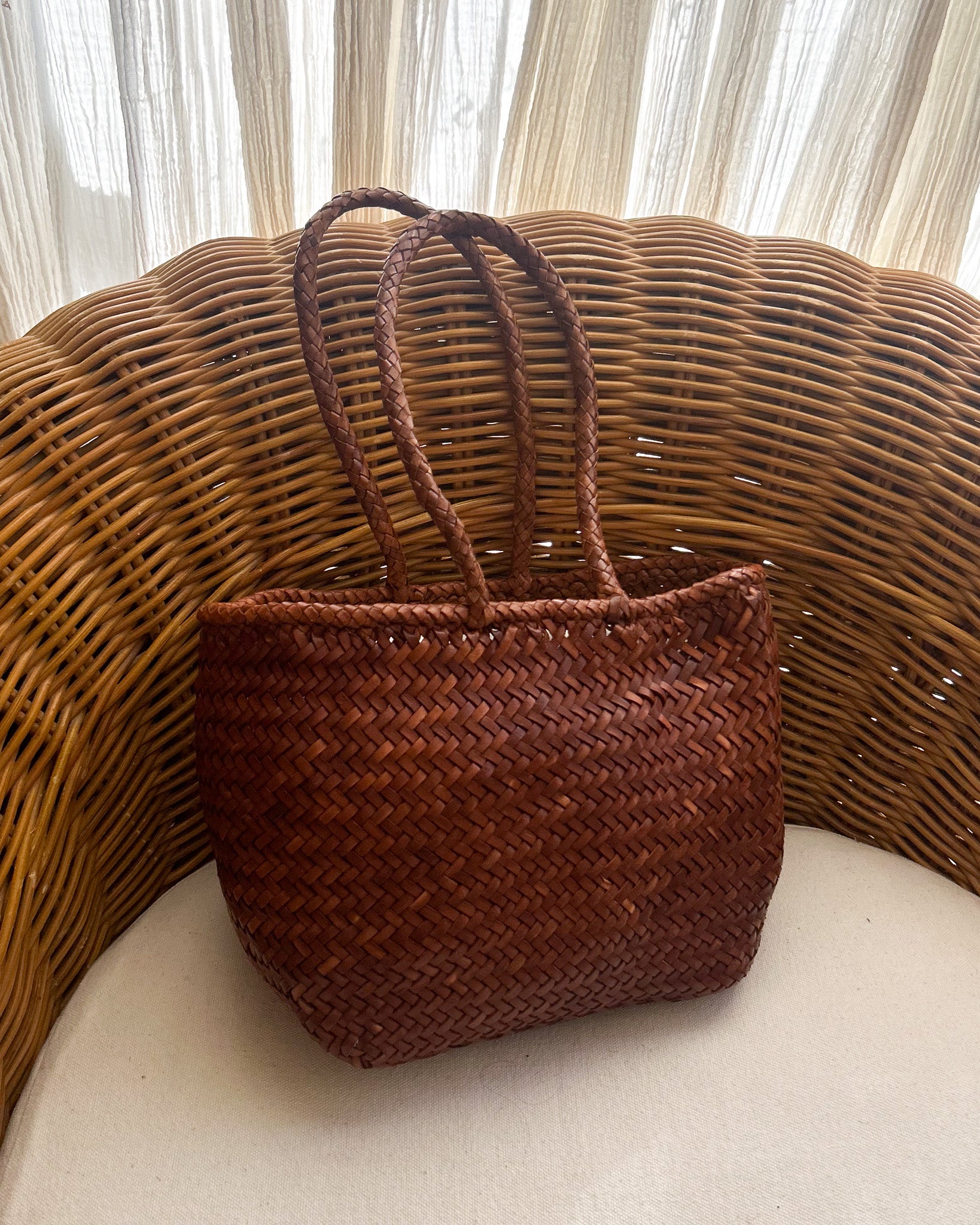 Woven Leather Purse