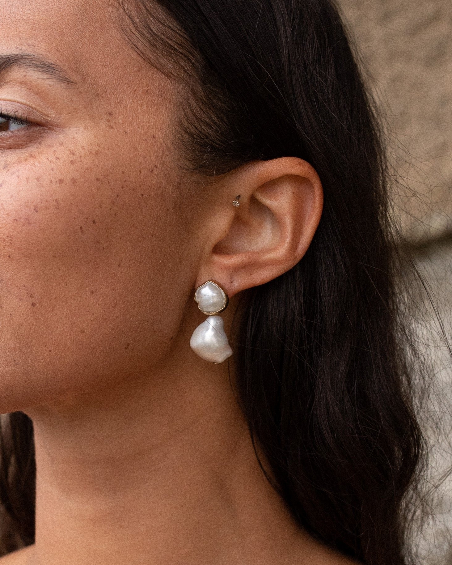 Baroque Pearl Earrings No. 1