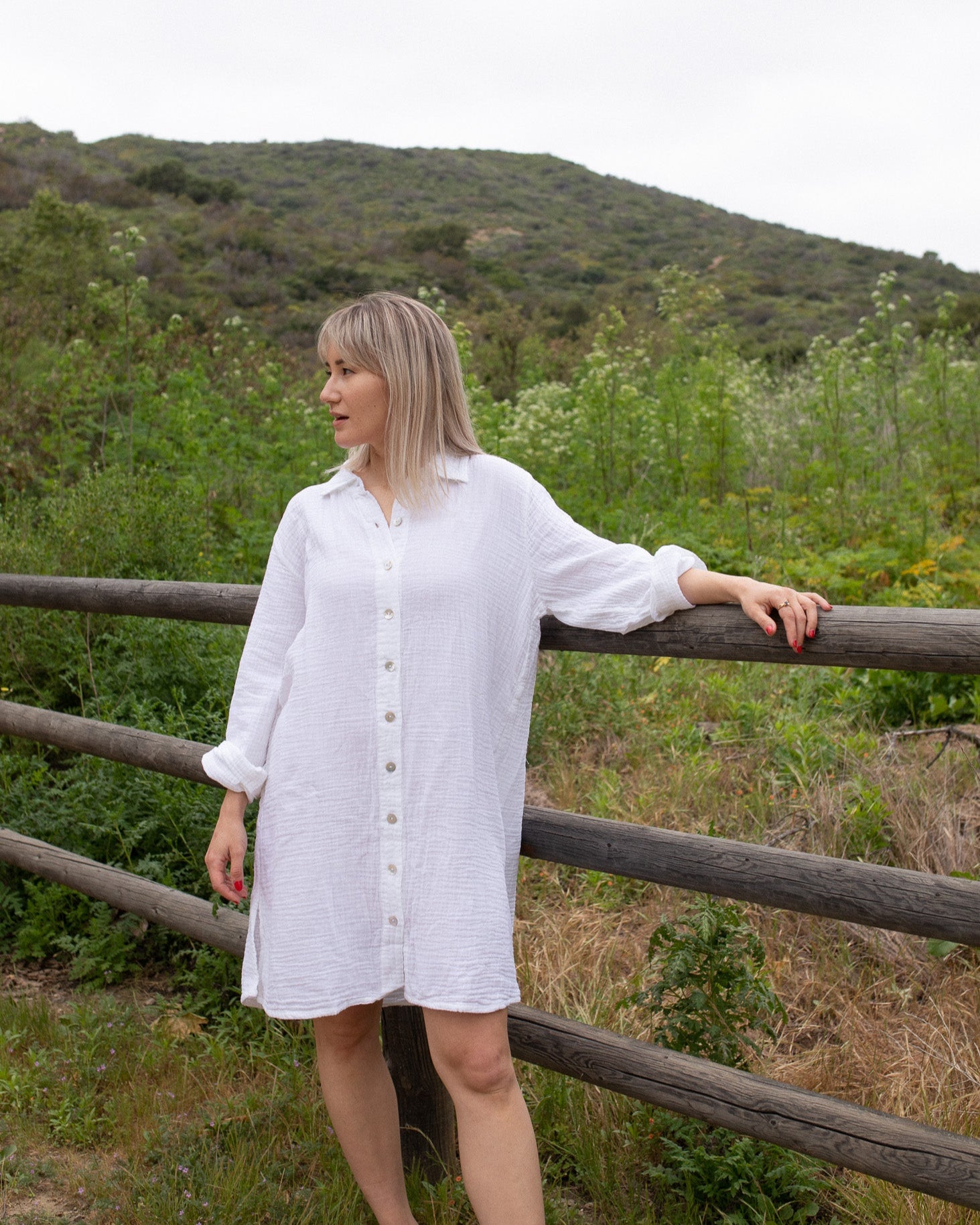 Short Shell Shirt Dress