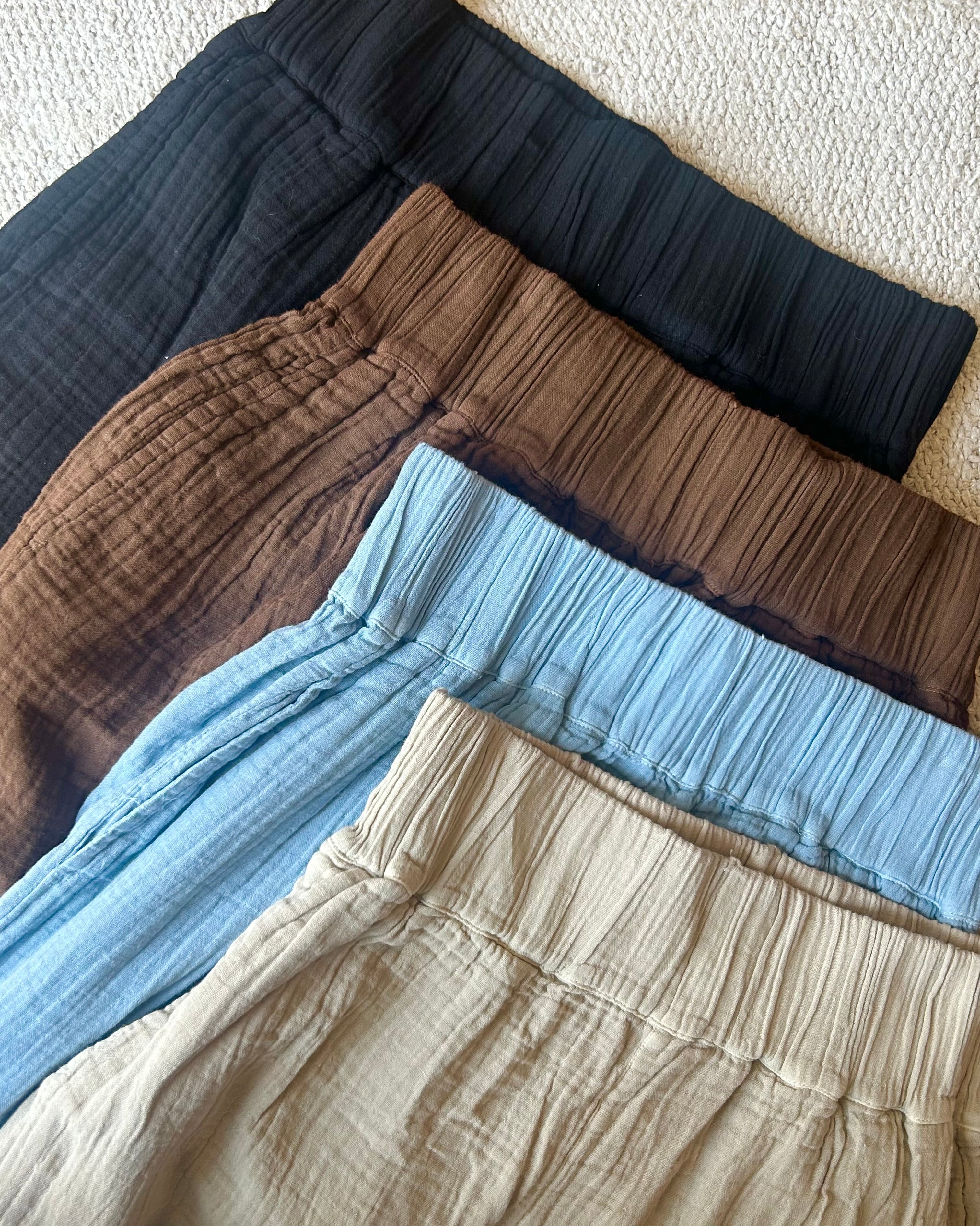 Crinkle Cotton Pant