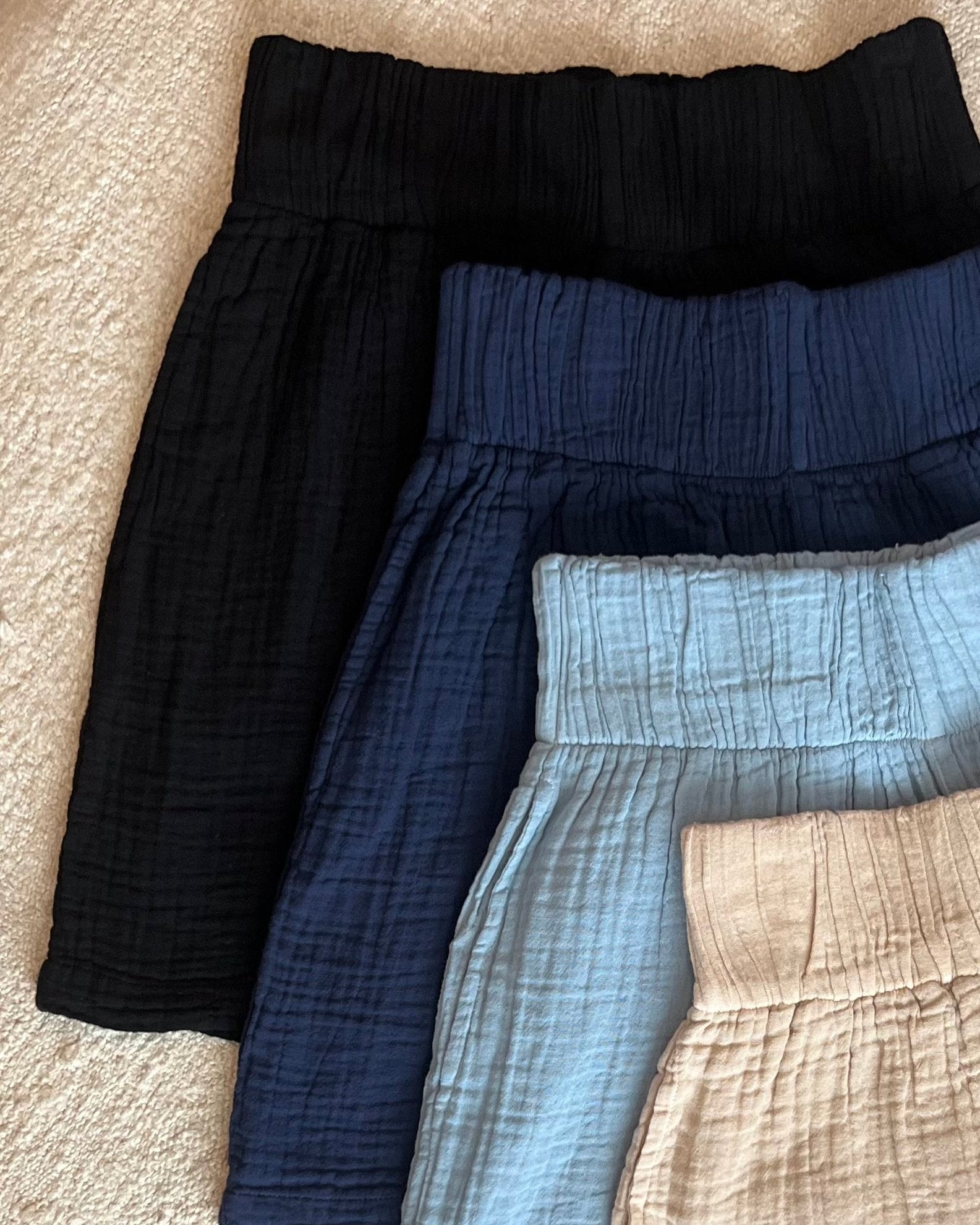Crinkle Cotton Short