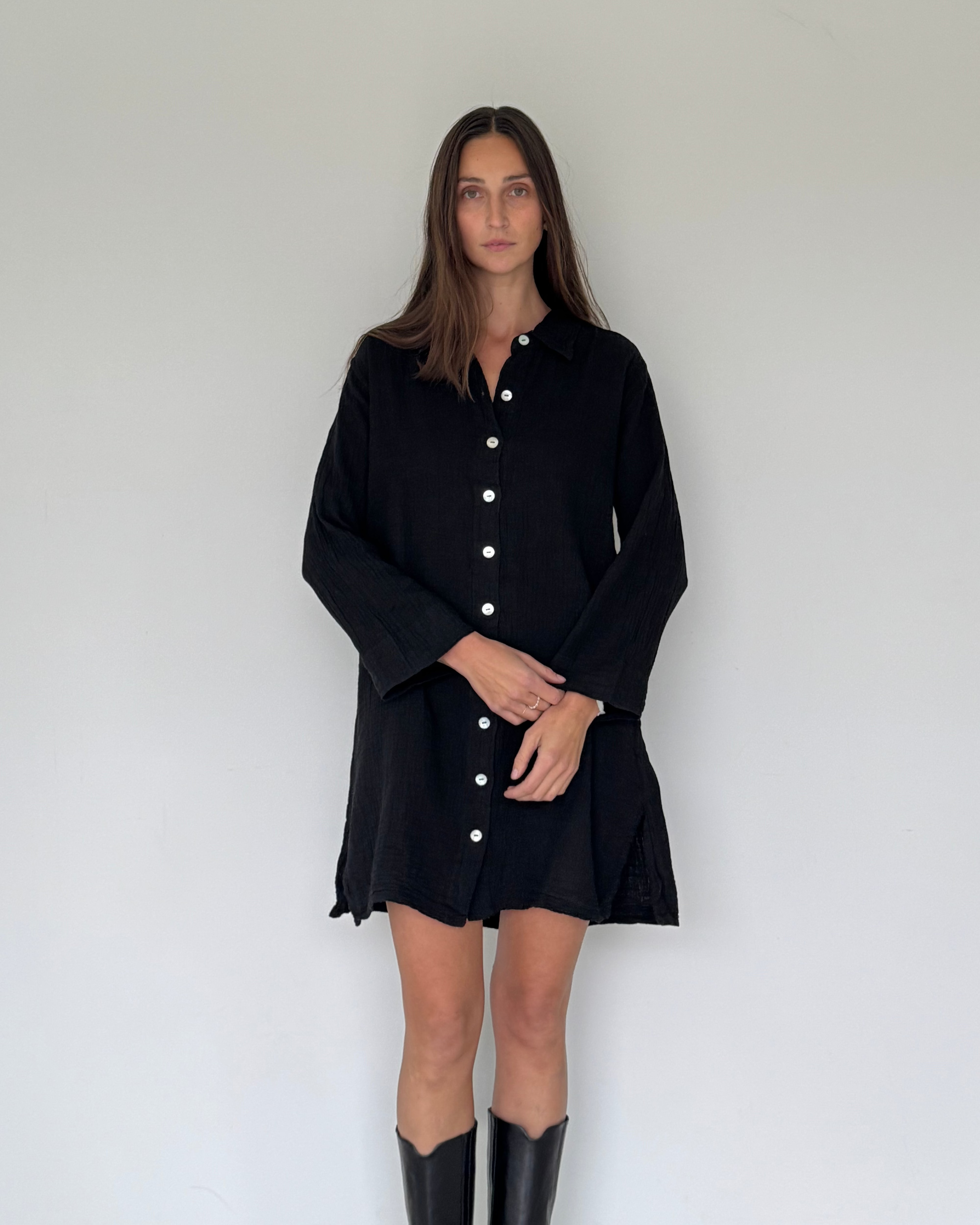 Short Shell Shirt Dress