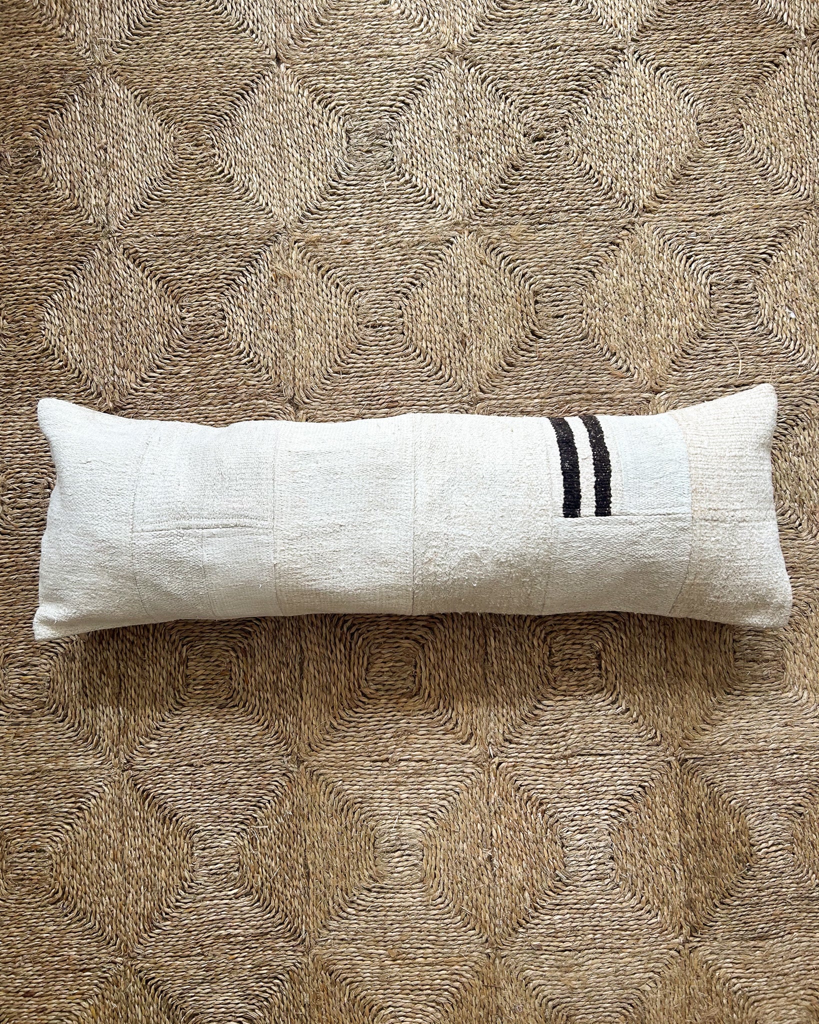 Hemp Lumbar Pillow Cover No. 1
