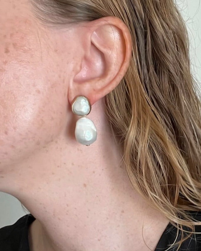 Baroque Pearl Earrings No. 1