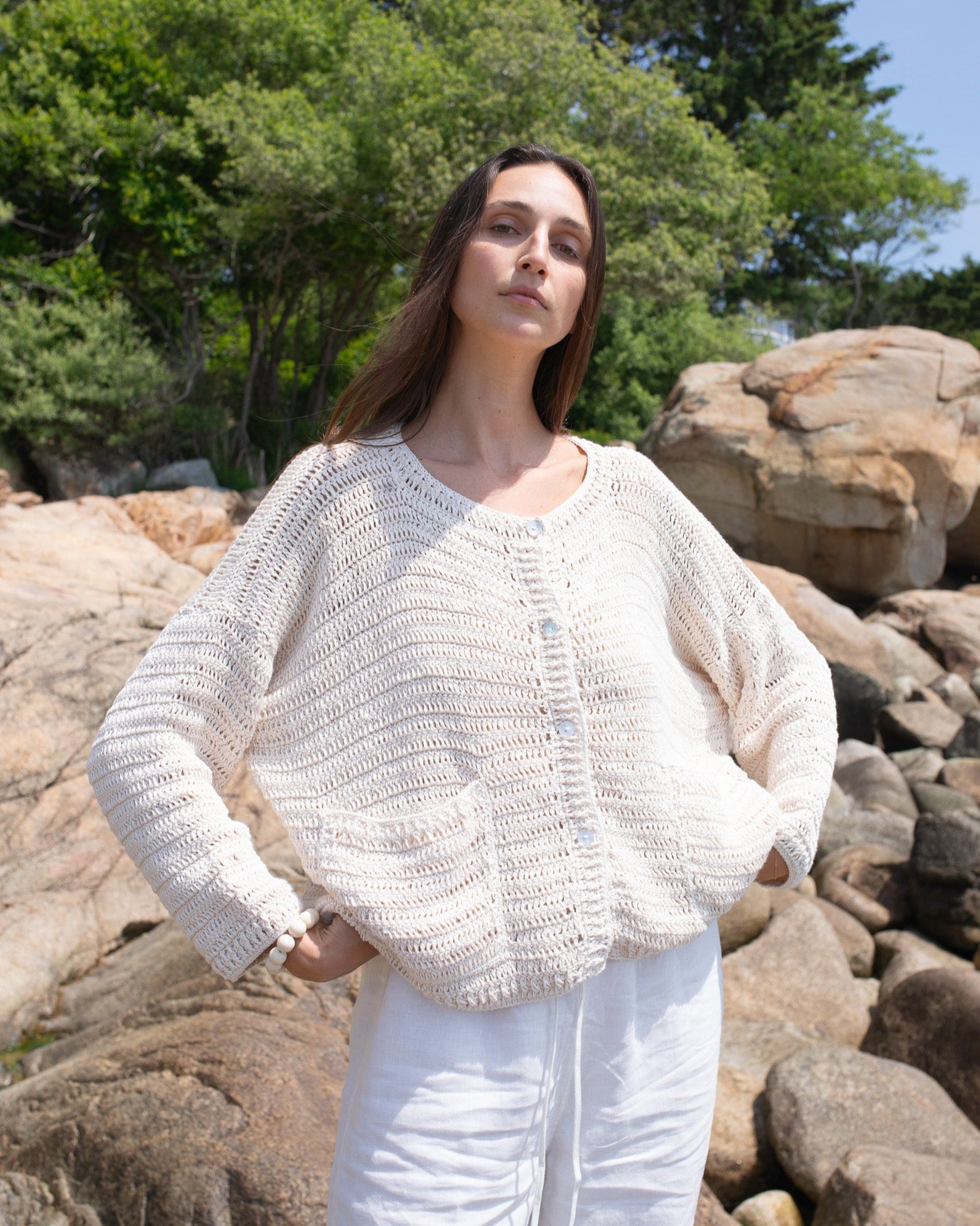 Manuela Crochet Cardigan