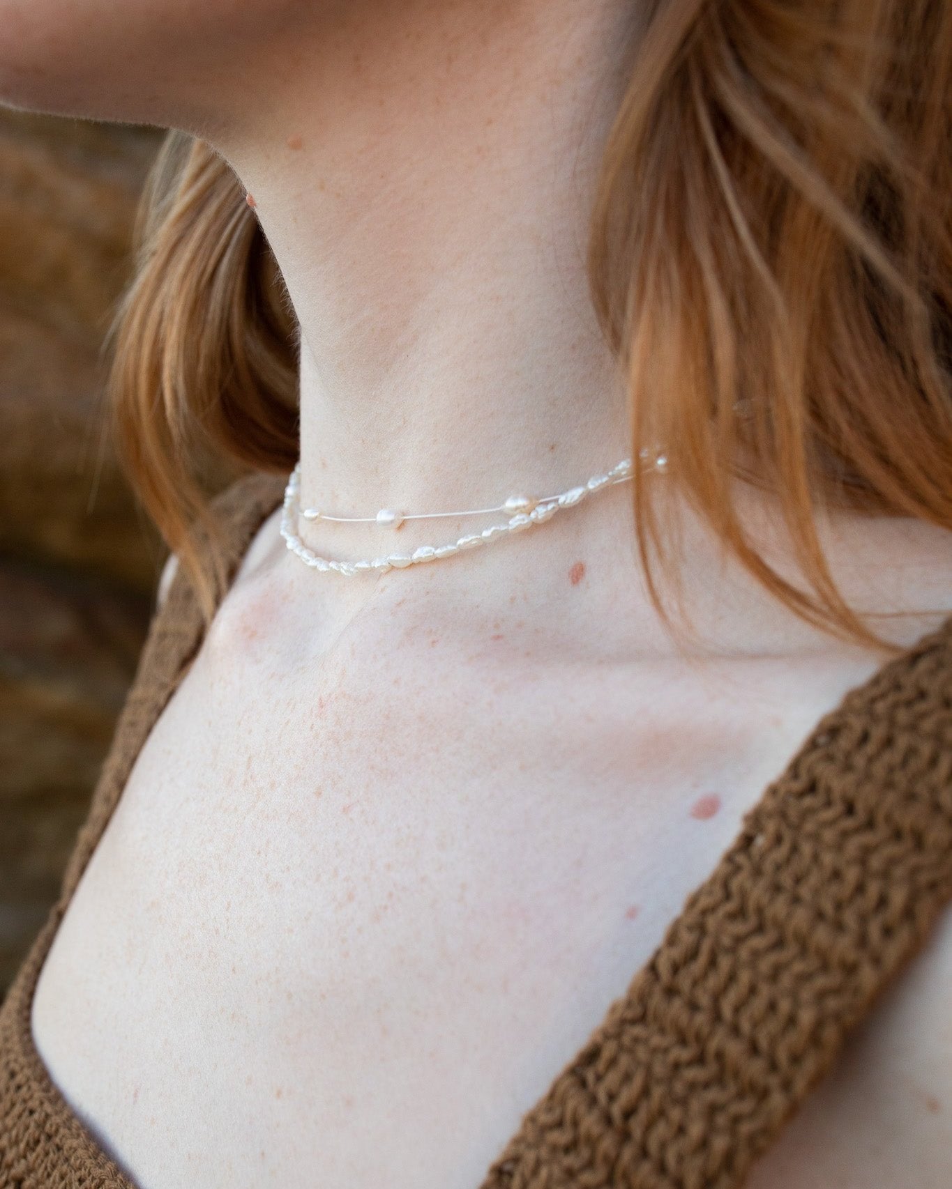 Floating Pearl Necklace