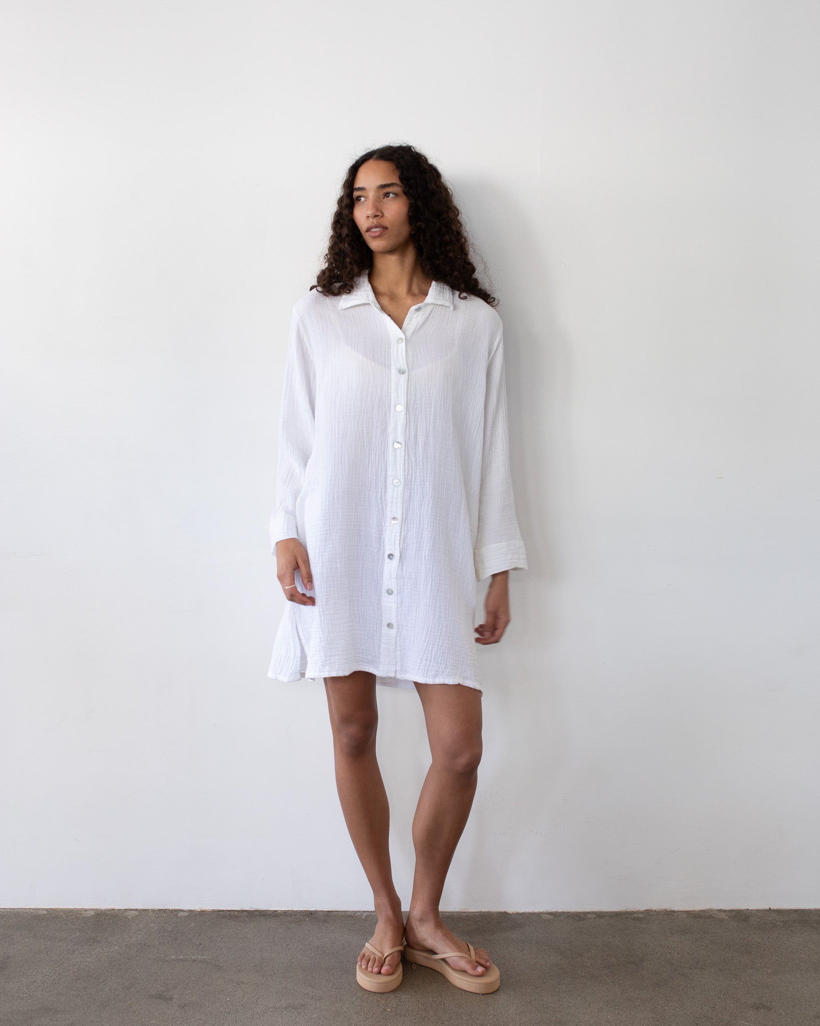 Short Shell Shirt Dress