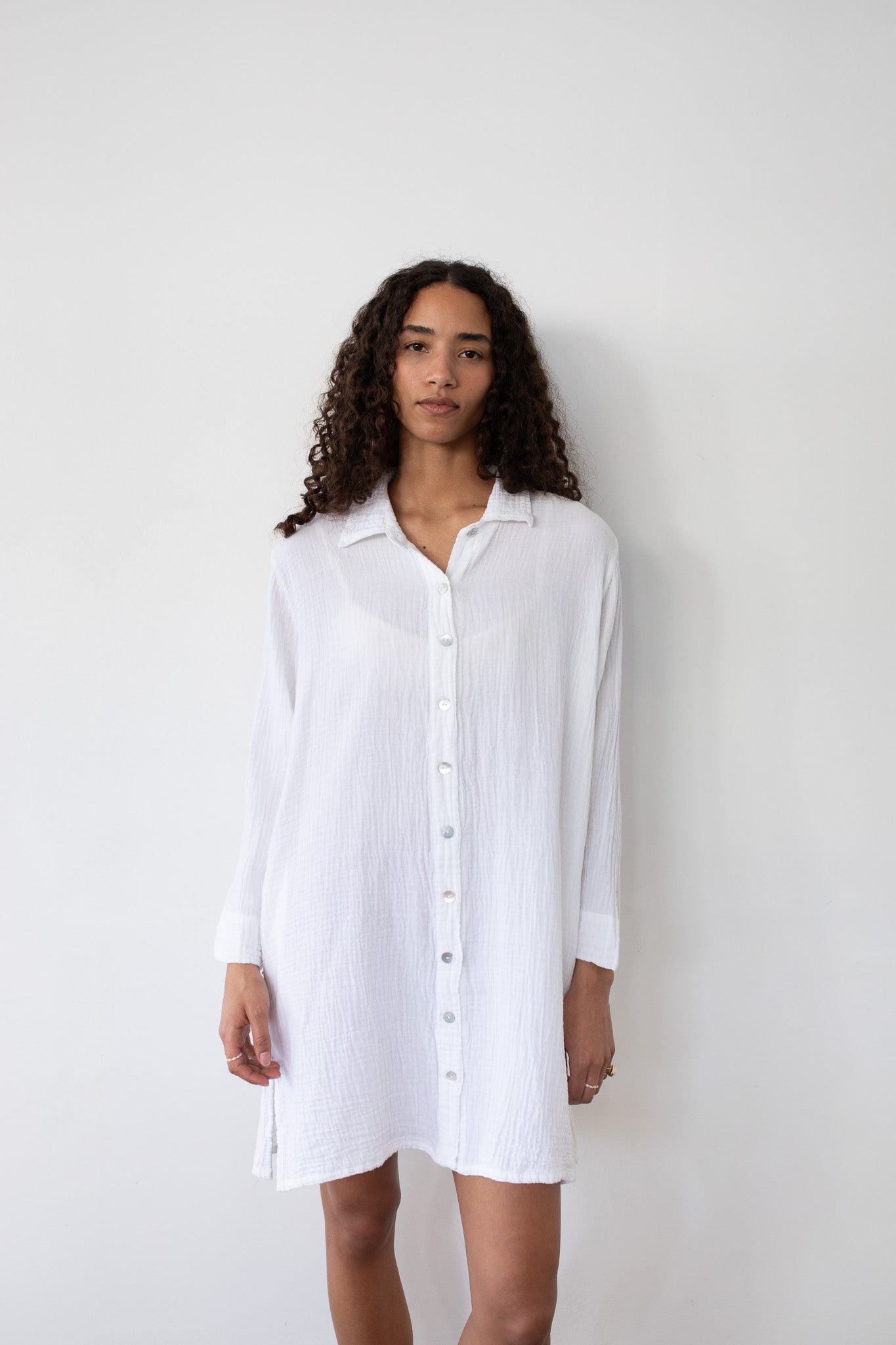 Short Shell Shirt Dress