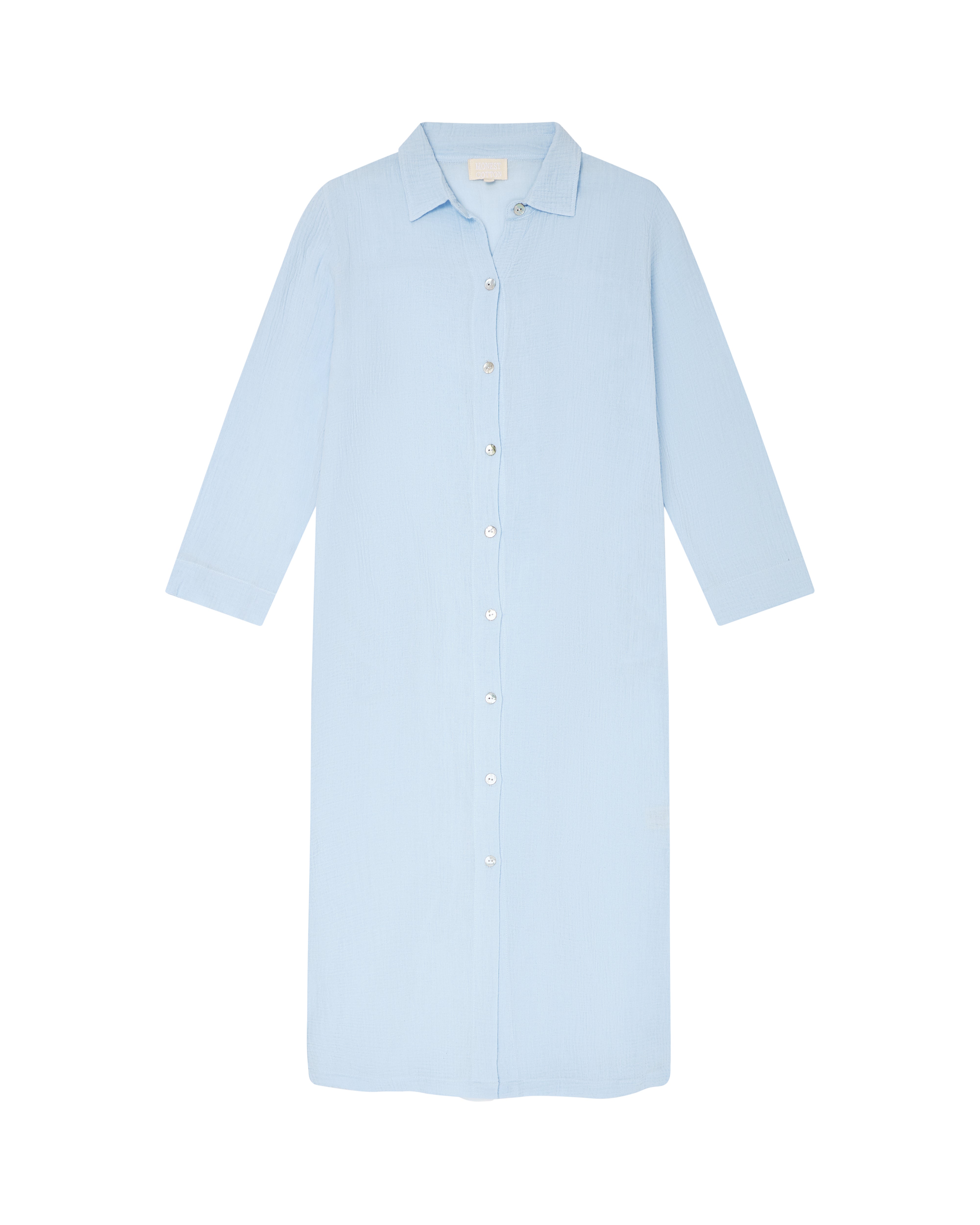Shell Shirt Dress Baby Blue / L/XL