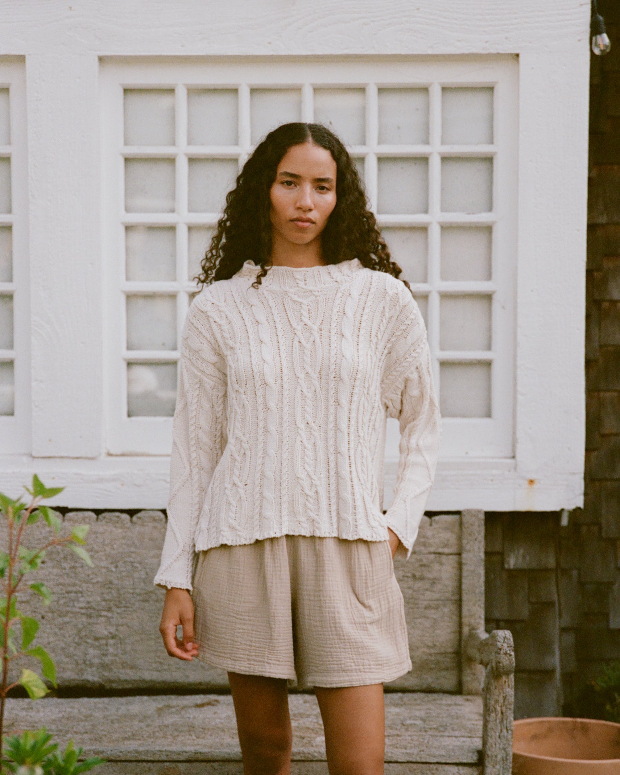 Charlie Cable Knit, Cream