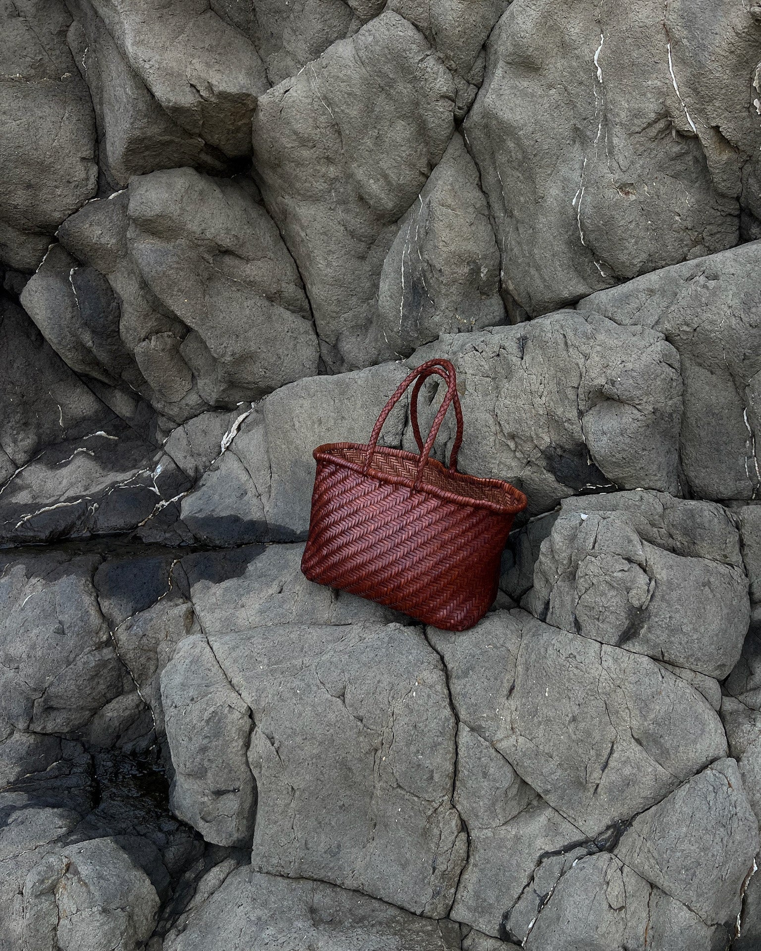 Woven Leather Shoulder Bag