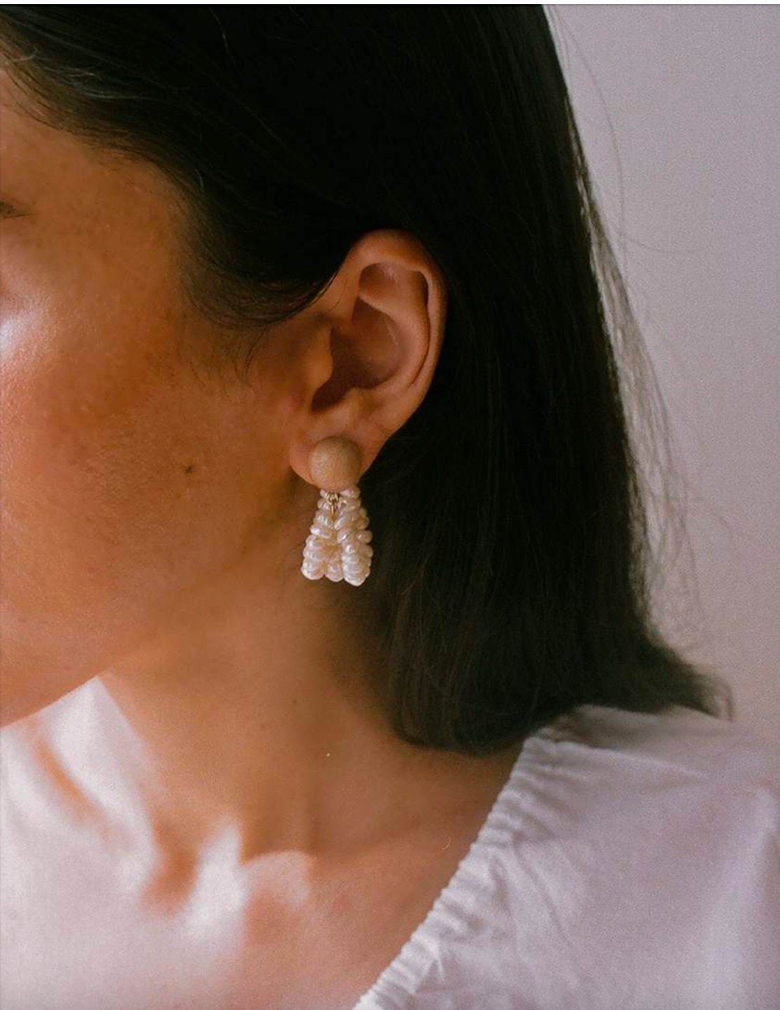 Pearl Cluster Earring